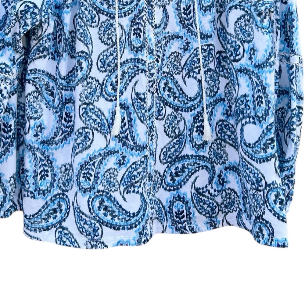 Lauren Ralph Lauren 100% Cotton Paisley Top - Picture 5 of 11